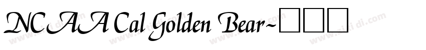 NCAA Cal Golden Bear字体转换
